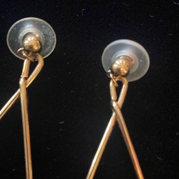 ❤️Vintage gold enameled earrings - Picture 3 of 11